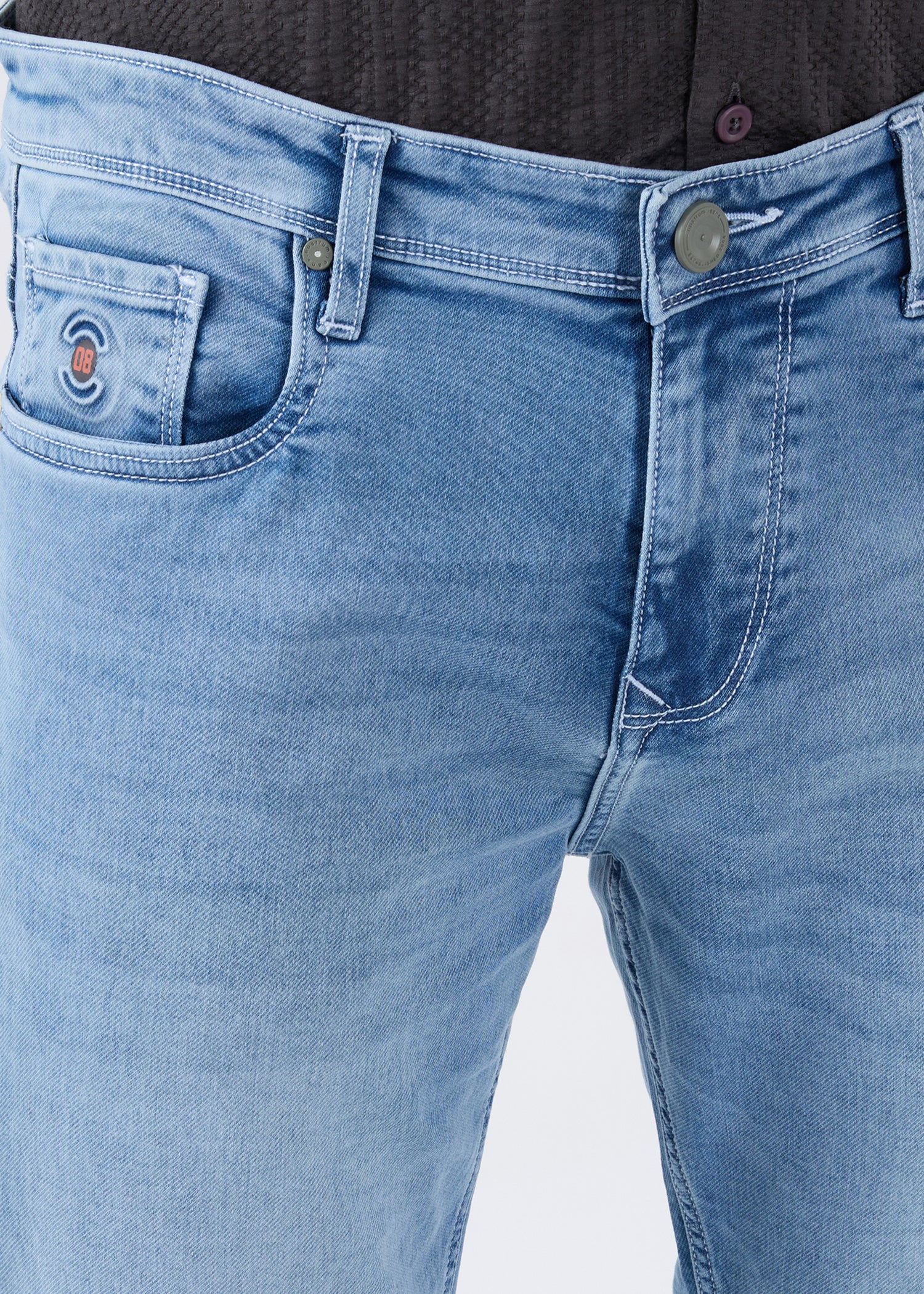 Dolovi D Regular Fit Denim Jeans - Light Blue