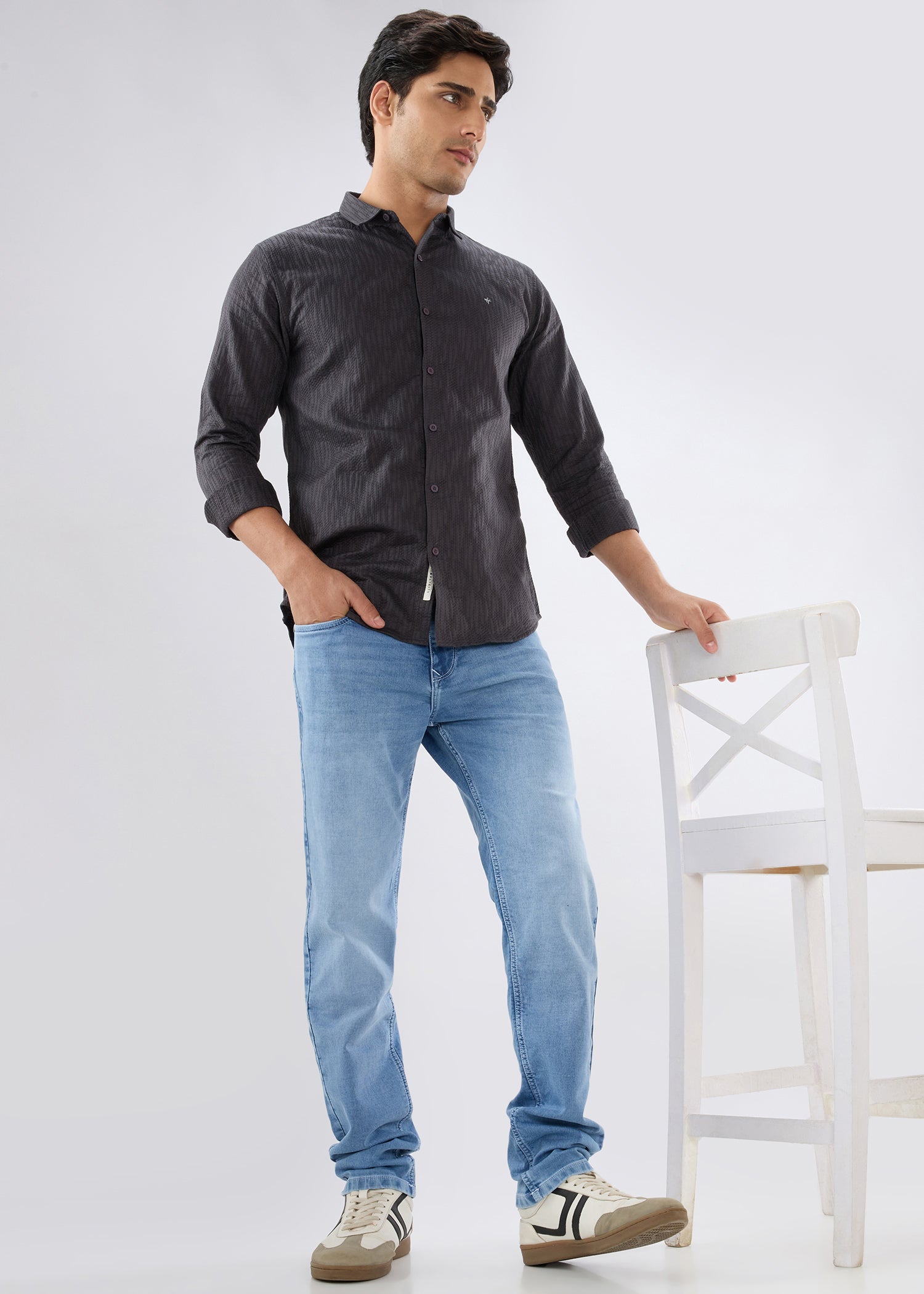 Dolovi D Regular Fit Denim Jeans - Light Blue