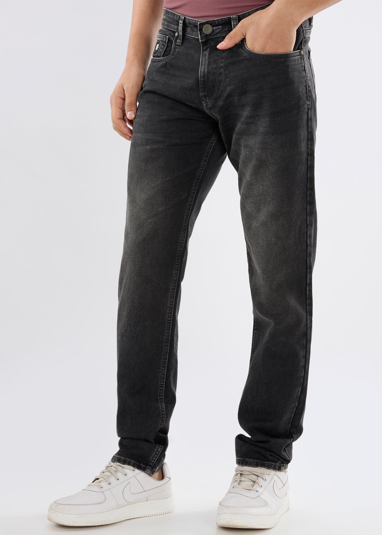Dolovi H Regular Fit Denim Jeans - Charcoal