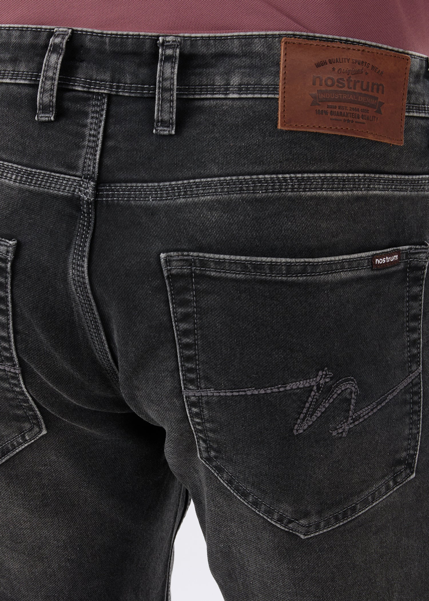 Dolovi H Regular Fit Denim Jeans - Charcoal