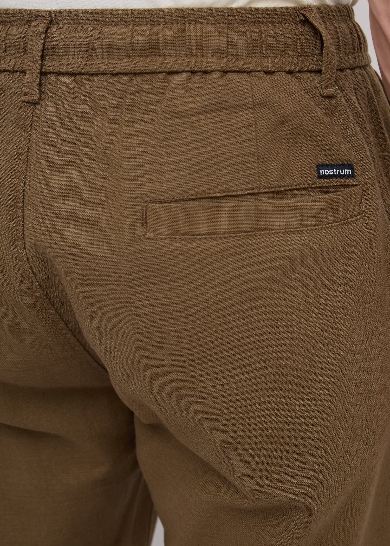 Malcom Linen Baggy Lower: Coffee