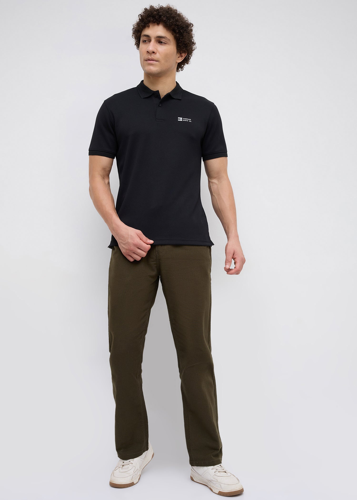 Malcom Linen Baggy Lower: Olive