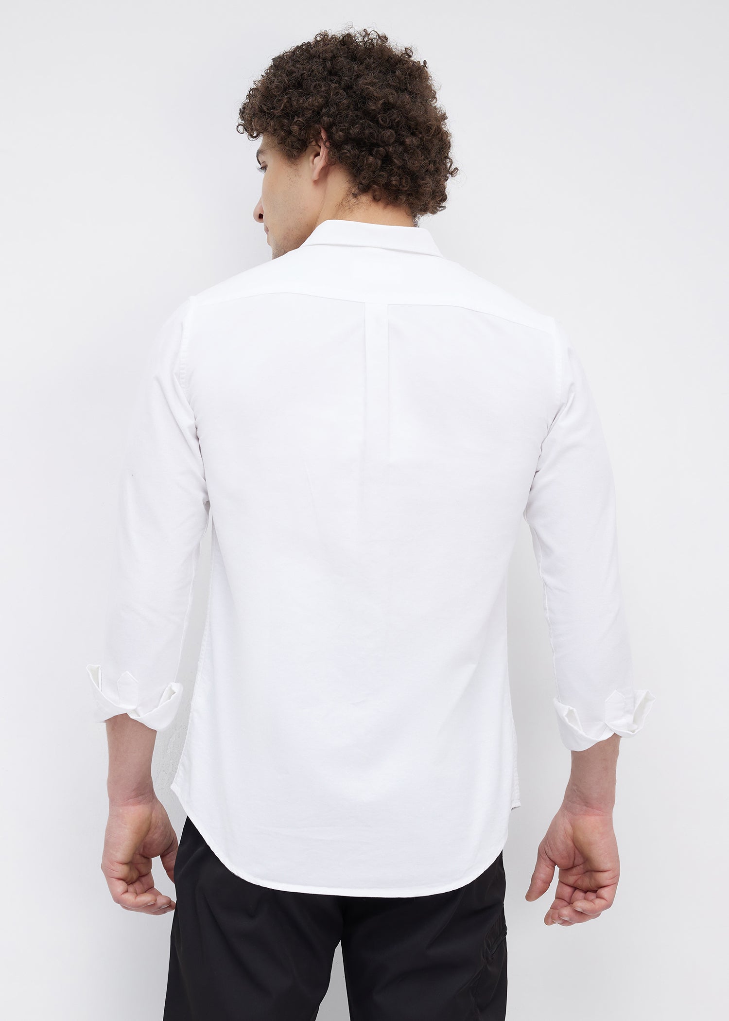 Barton Full Sleeve Shirt: White