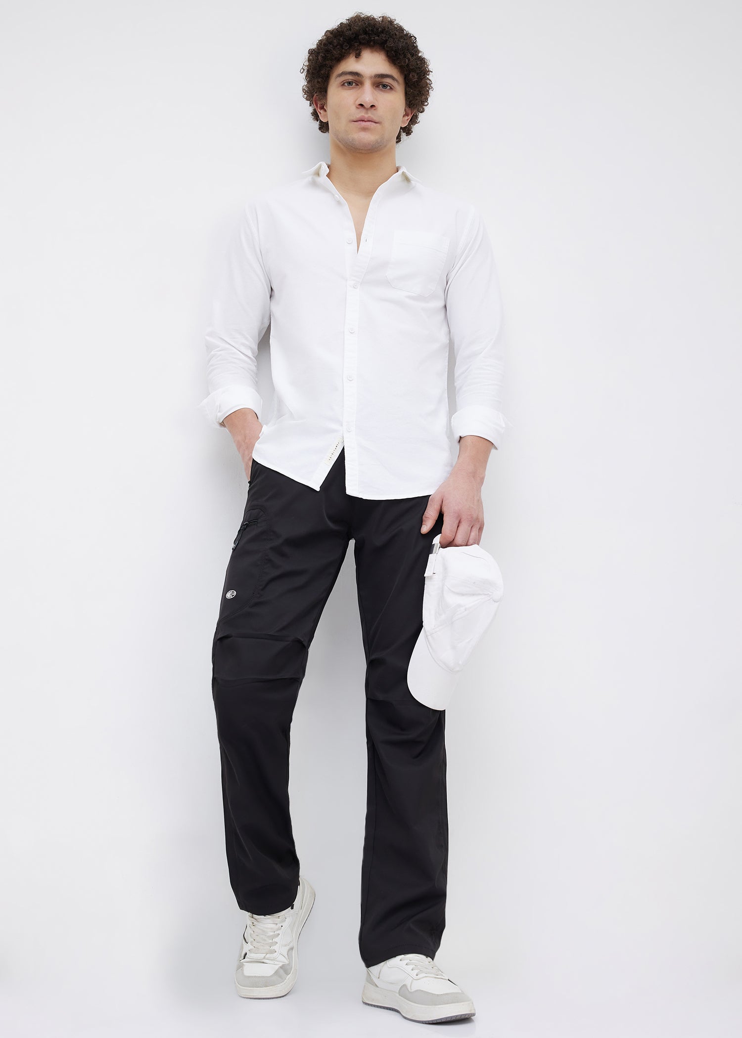 Barton Full Sleeve Shirt: White