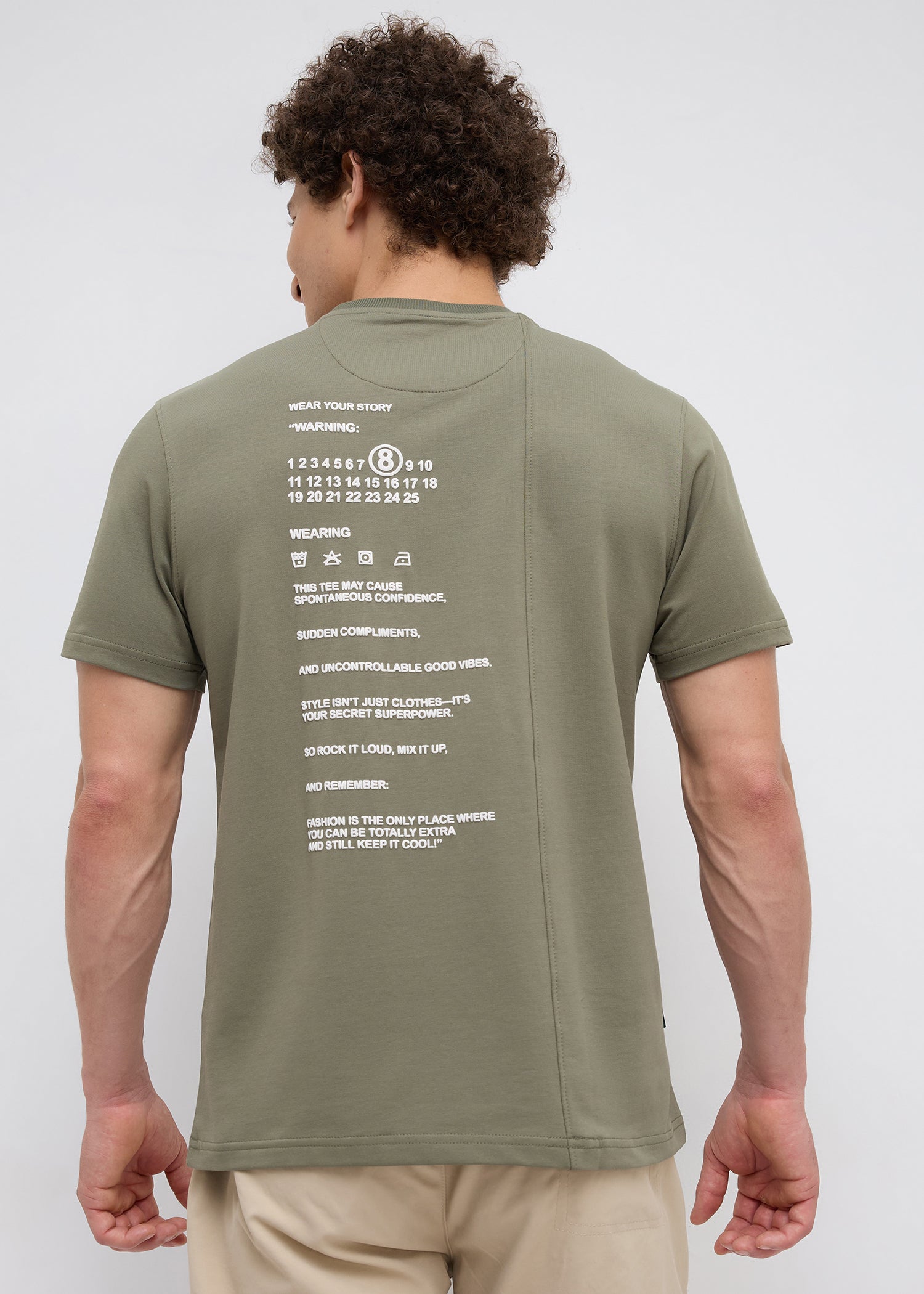 Closeup Half Sleeve Graphic T-Shirt: B.Green