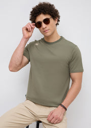 Closeup Half Sleeve Graphic T-Shirt: B.Green