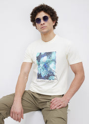 Sirem Graphic Print T-Shirt: Off-White