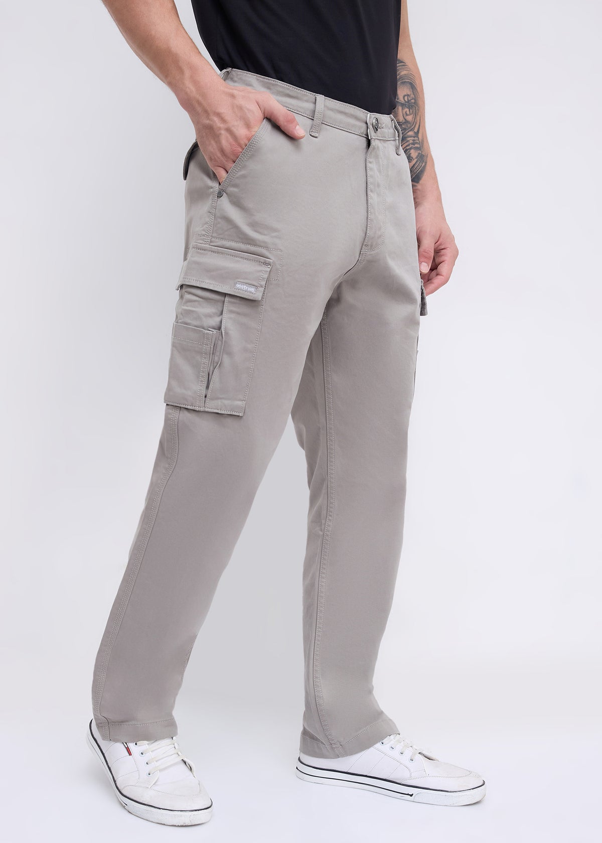 Hankey Baggy Fit Cargo: Grey