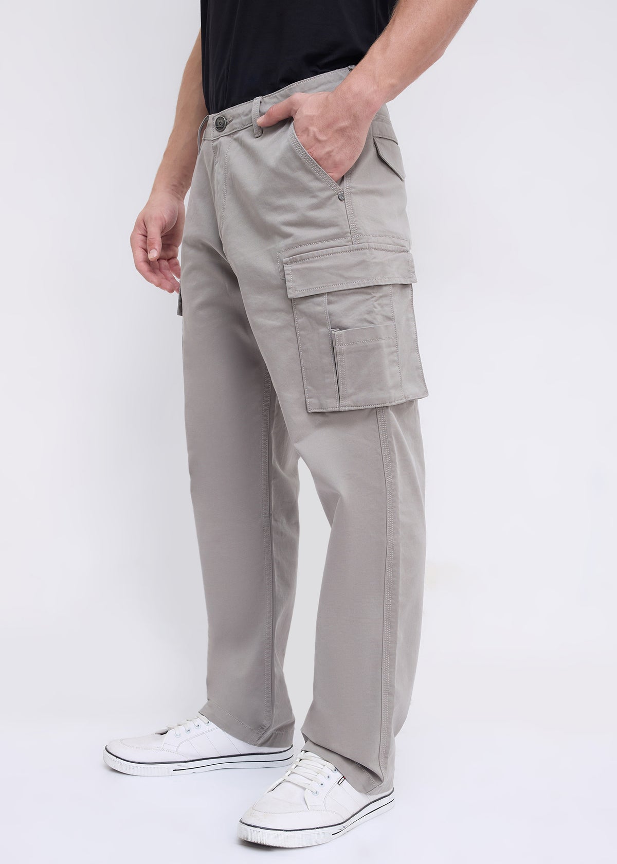 Hankey Baggy Fit Cargo: Grey