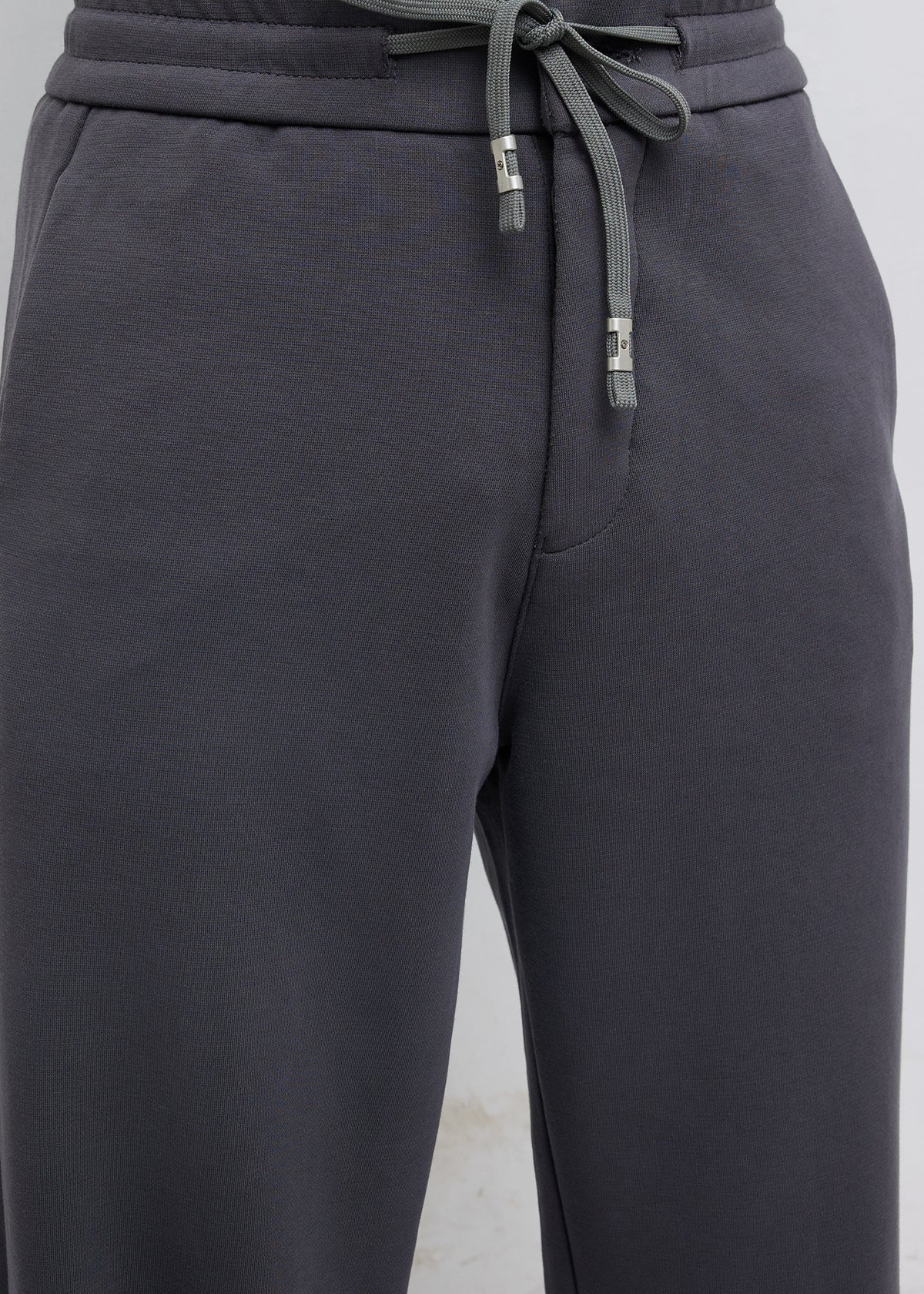 Wog Solid Relaxed-Fit Track Pants: Dark Grey
