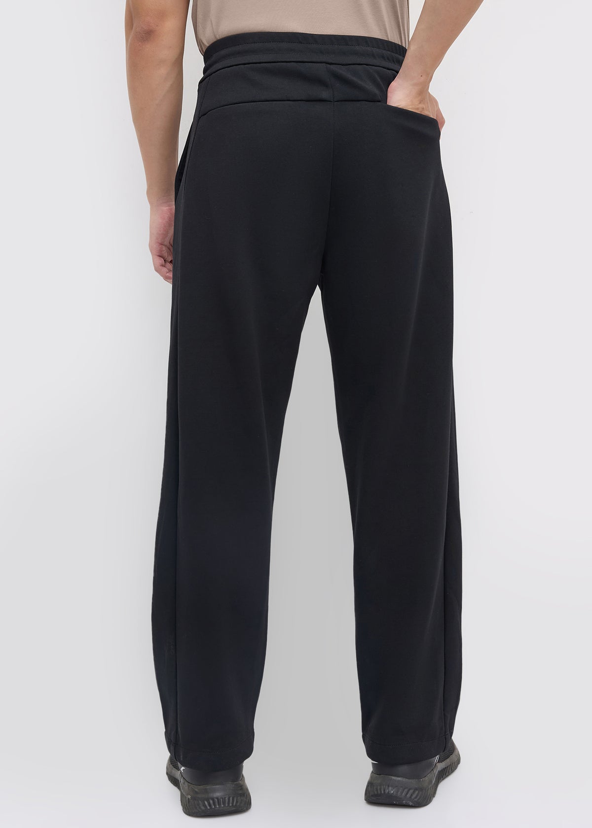 Wog Solid Relaxed-Fit Track Pants: Khaki
