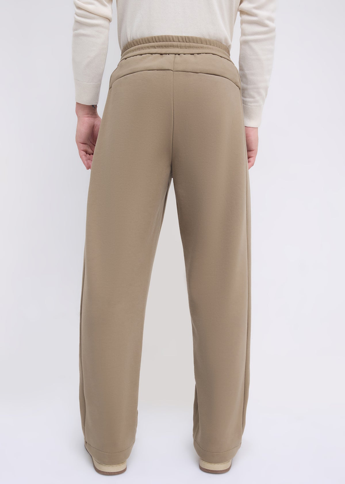 Wog Solid Relaxed-Fit Track Pants: Khaki