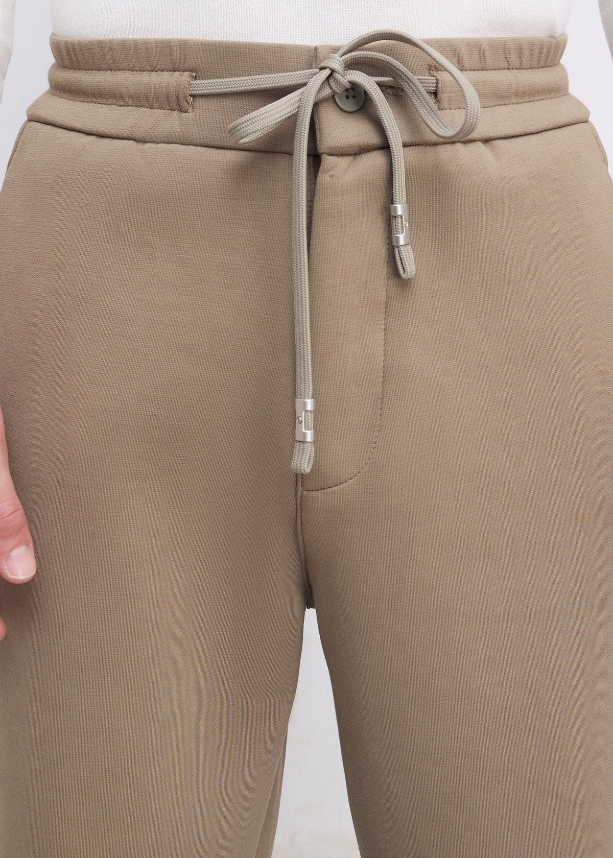 Wog Solid Relaxed-Fit Track Pants: Khaki
