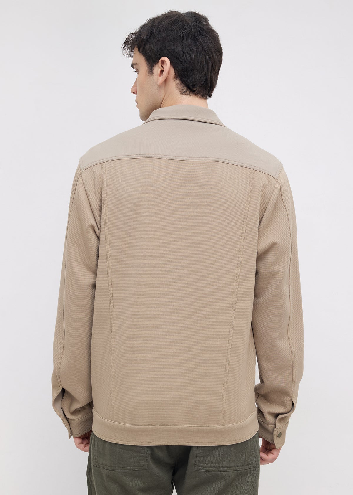 Kiora Multi-Pocket Snap-Button Jacket: Khaki