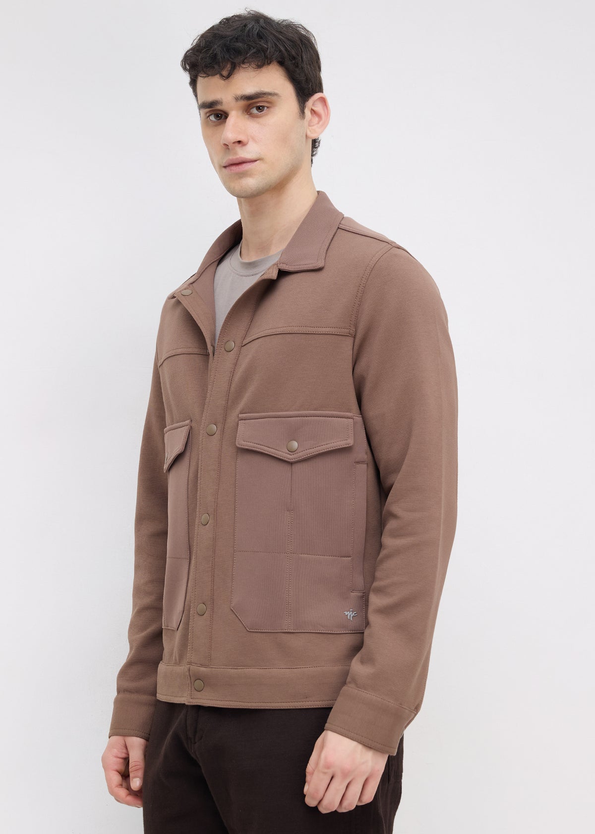 Kiora Multi-Pocket Snap-Button Jacket: Copper