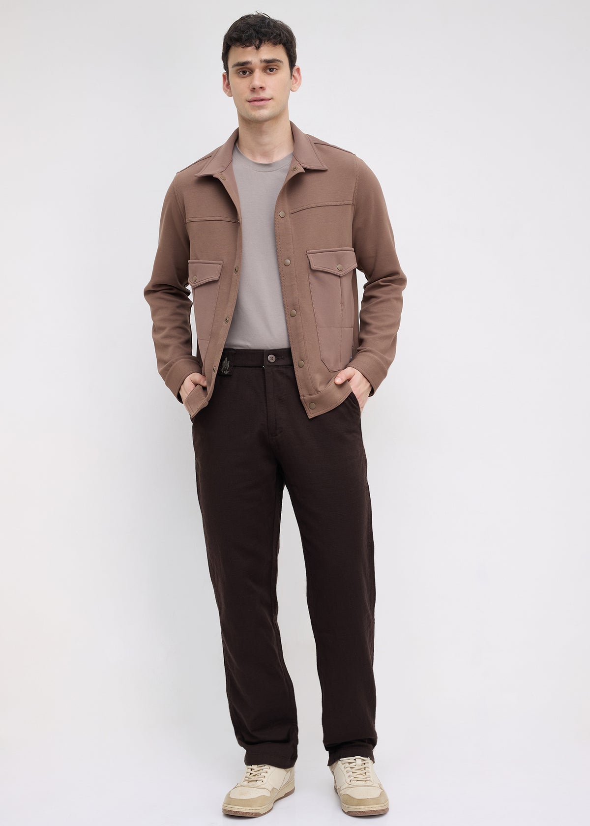 Kiora Multi-Pocket Snap-Button Jacket: Copper