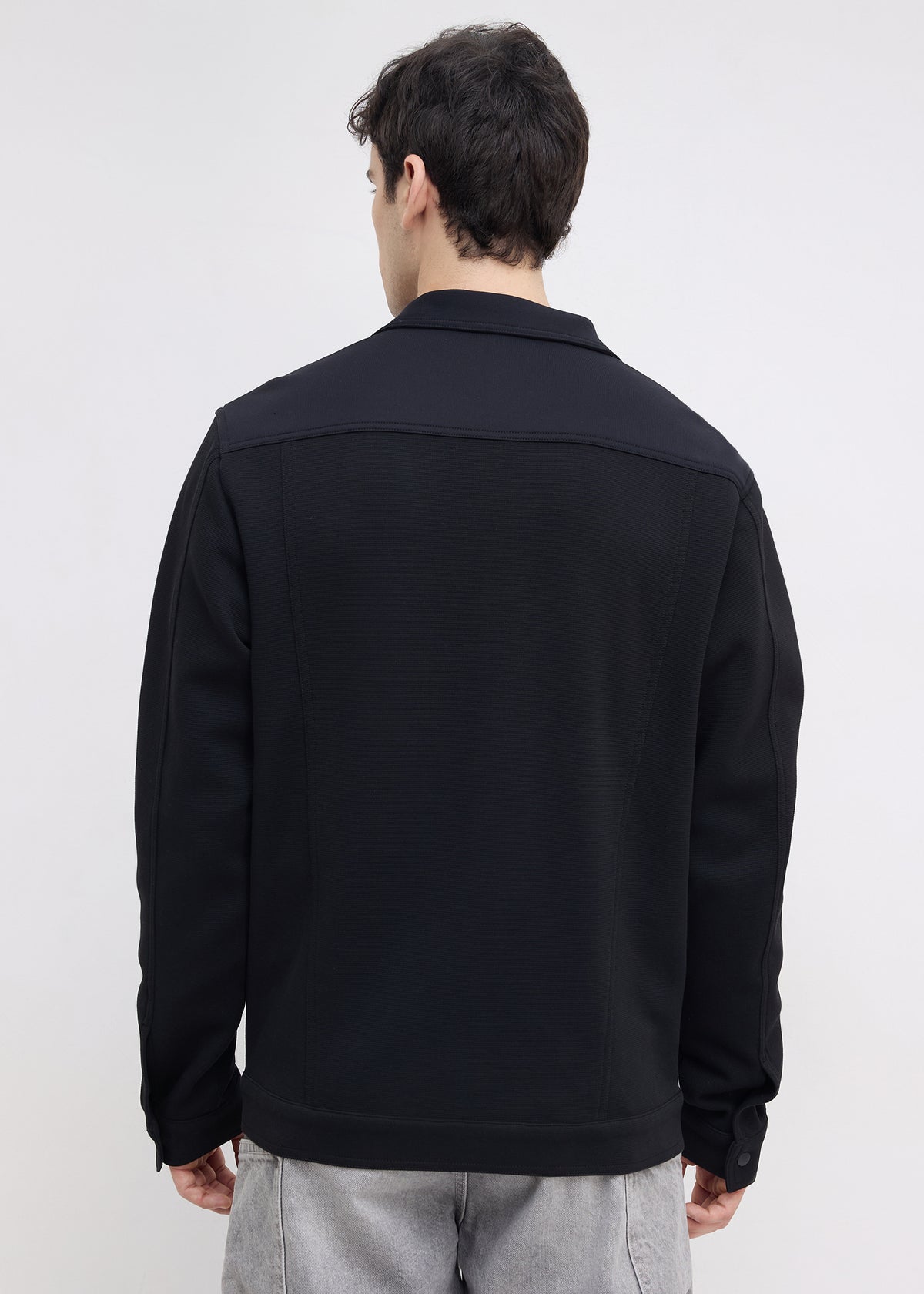 Kiora Multi-Pocket Snap-Button Jacket: Black