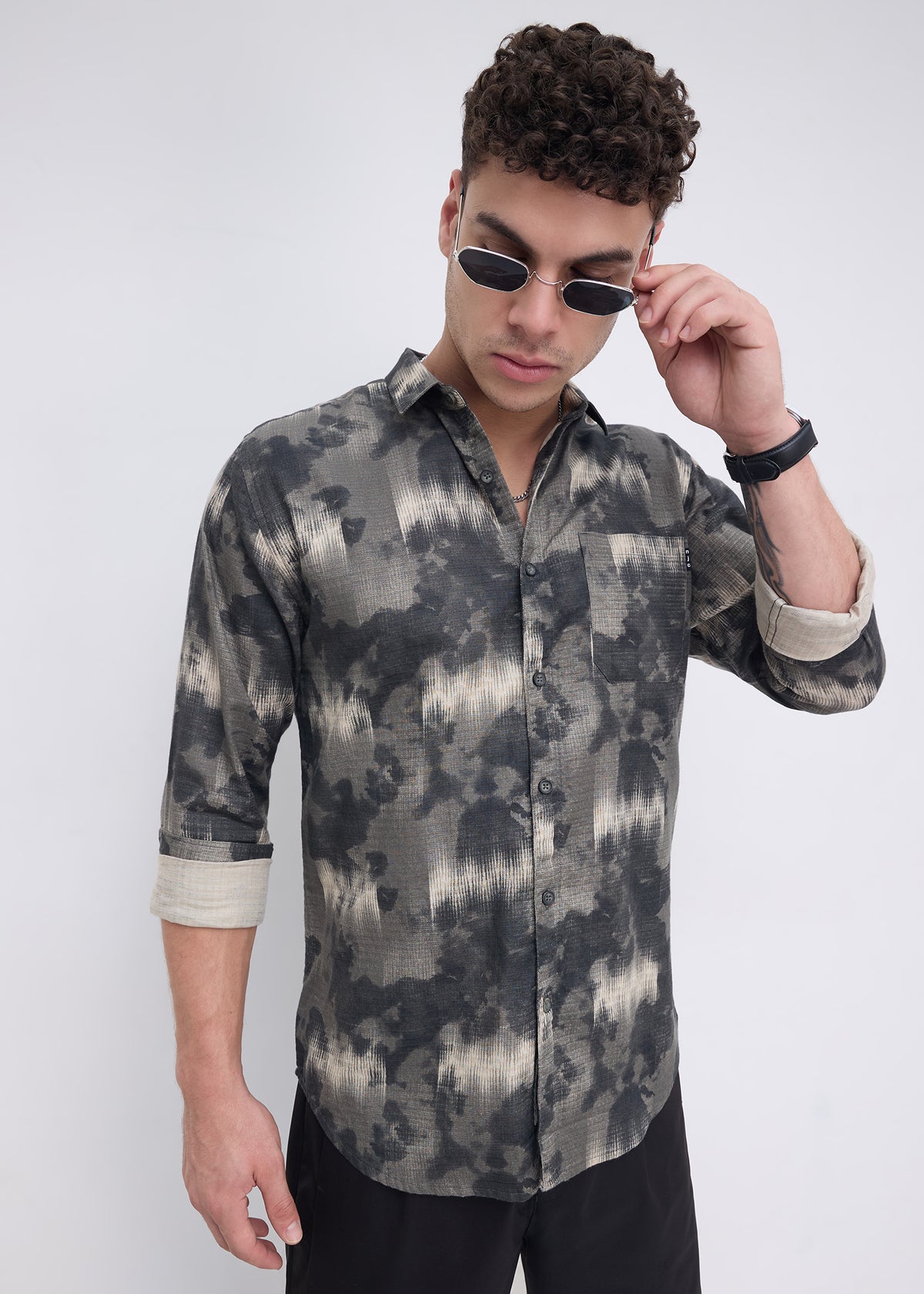 Indication Casual Shirt: Beige
