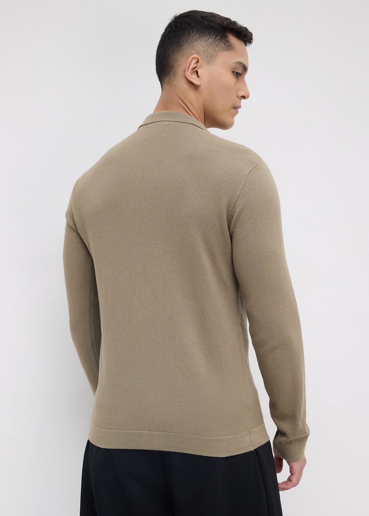 Alvares Knitted Zipper: Olive