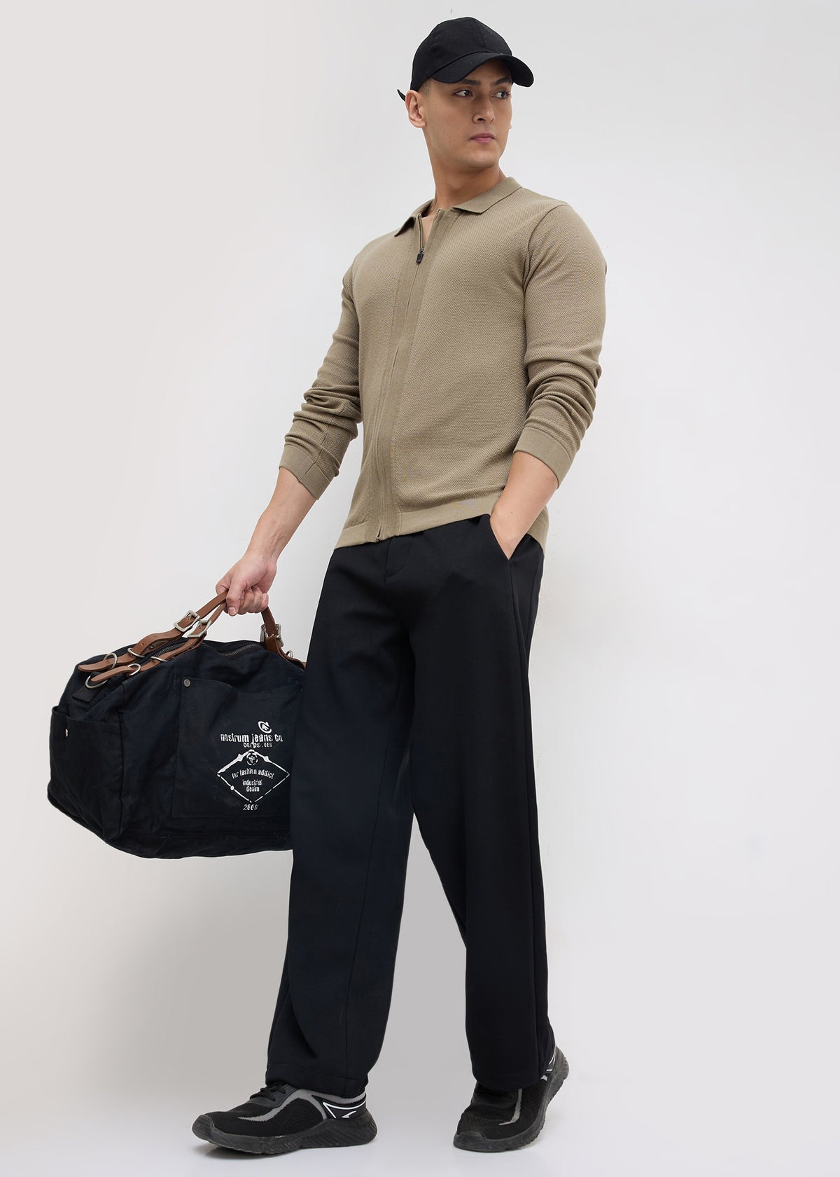 Alvares Knitted Zipper: Olive