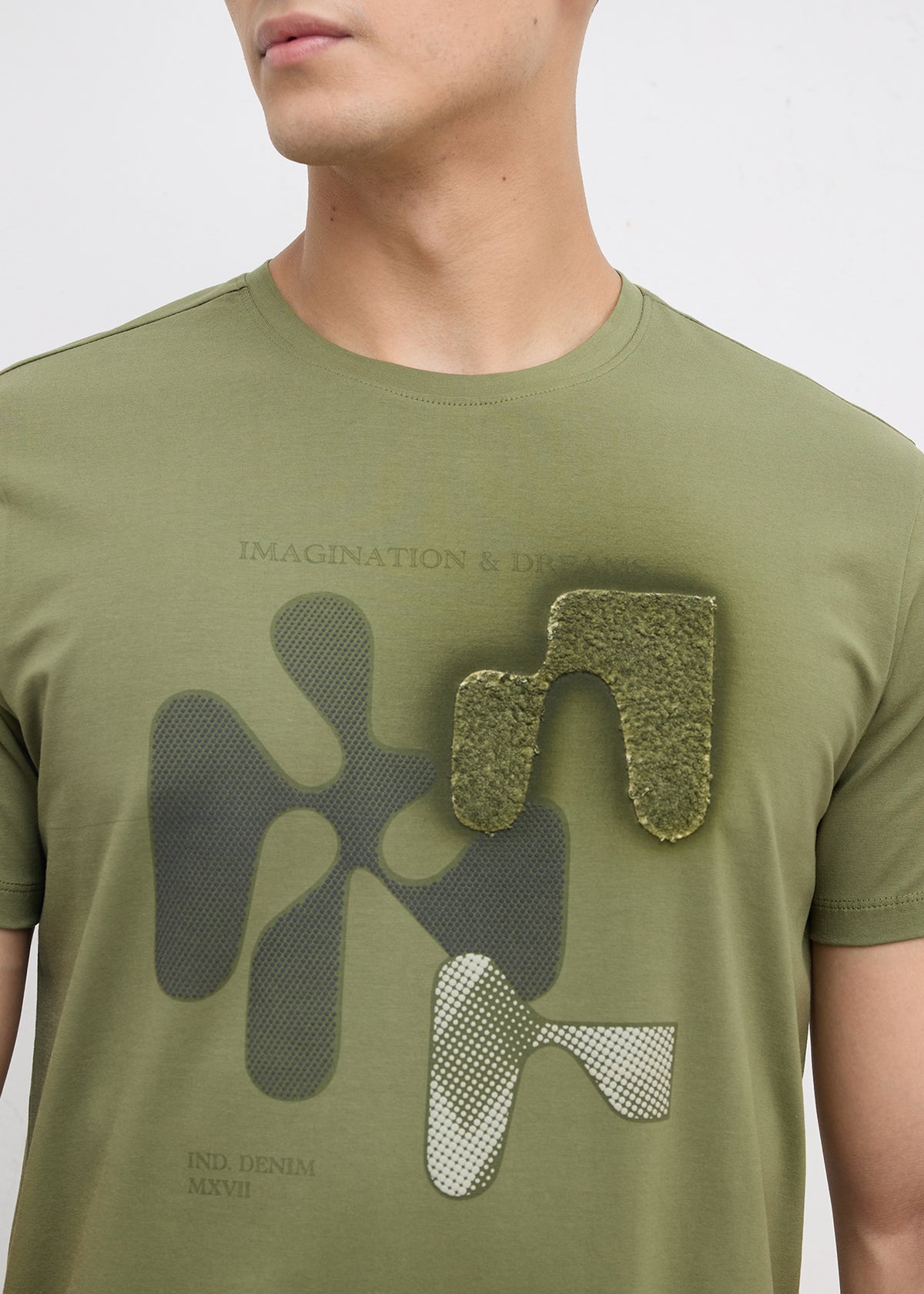 Linhope Graphic T-Shirt: Olive