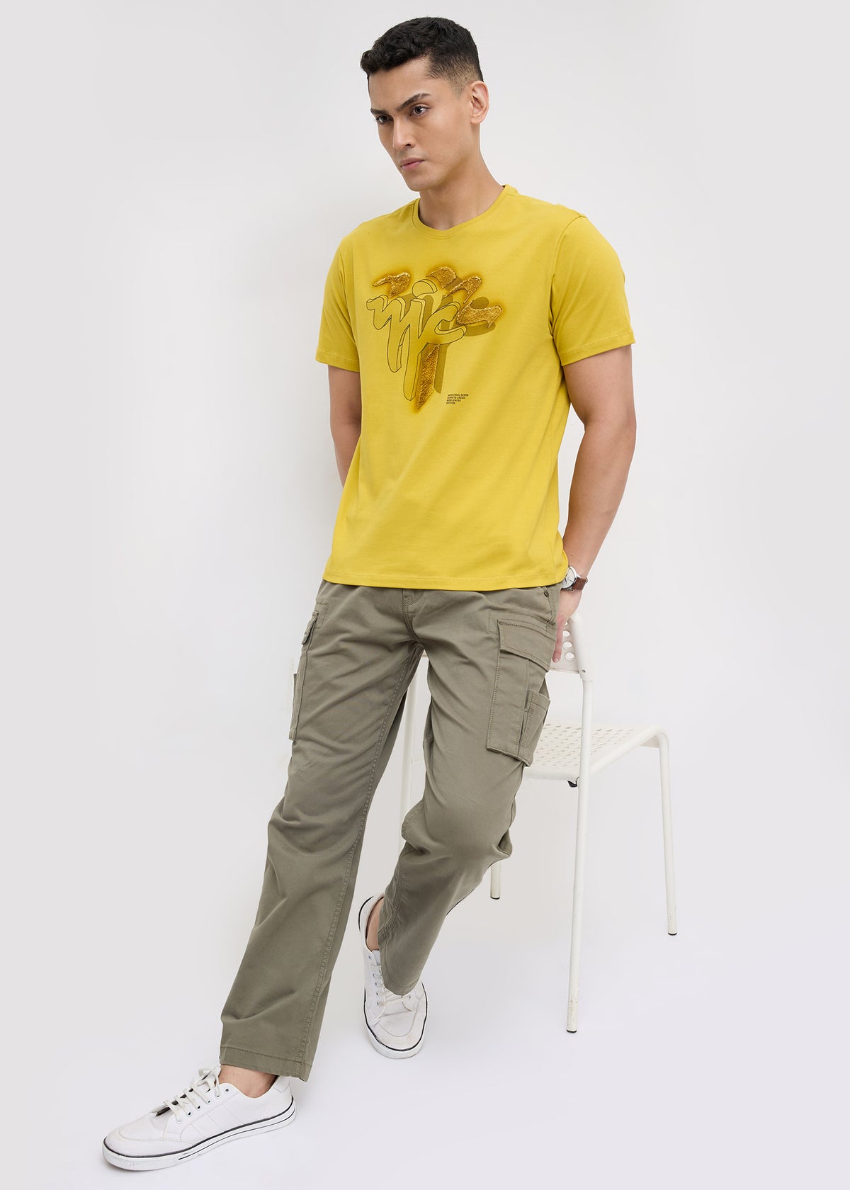 Laverhay Graphic T-Shirt: Lime