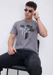 Laverhay Graphic T-Shirt: Charcoal