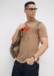 Ettrick Embroidered T-Shirt: Brown