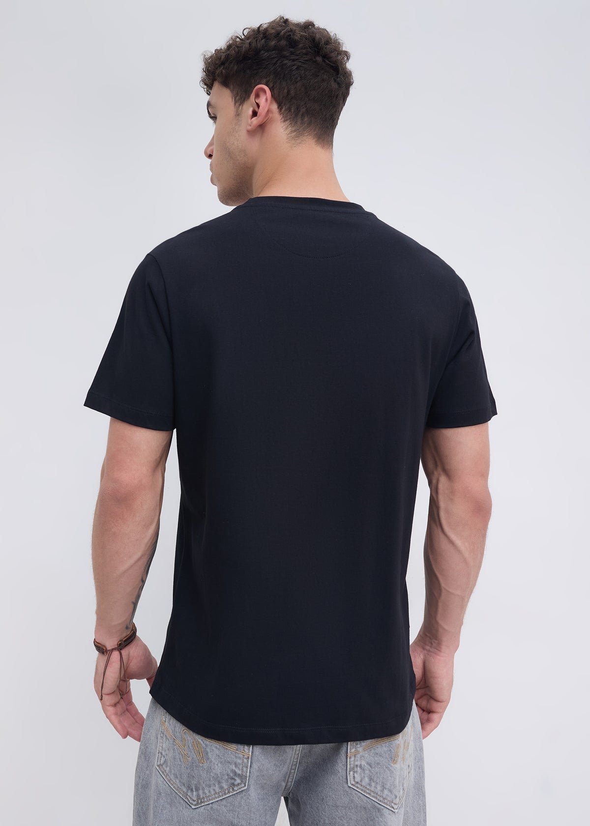 Ettrick Embroidered T-Shirt: Black