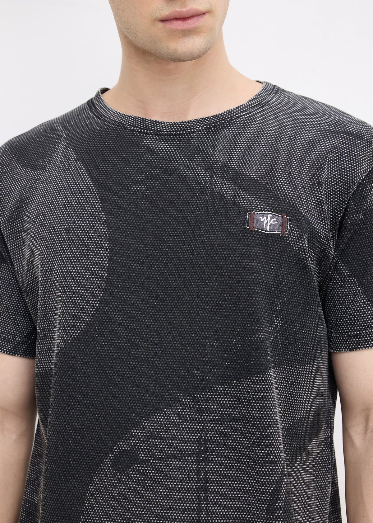 Yarrow Automotive Graphic Round Neck T-shirt: Black