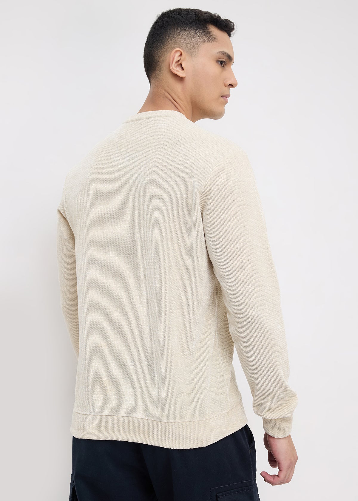 Temprall Textured Sweatshirt: Pista