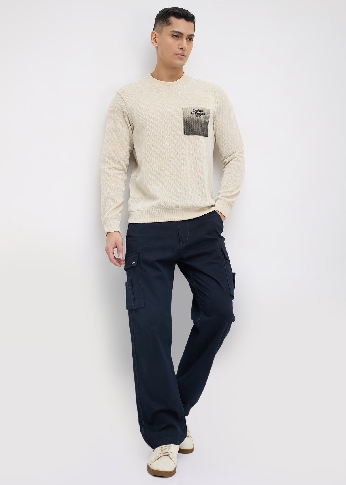 Temprall Textured Sweatshirt: Pista