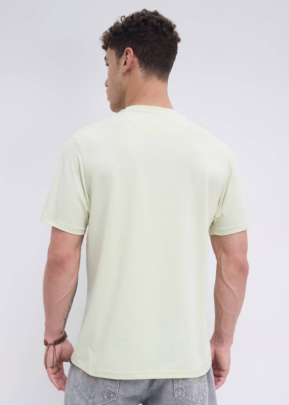 Doubs Graphic Round Neck T-Shirt: Mint