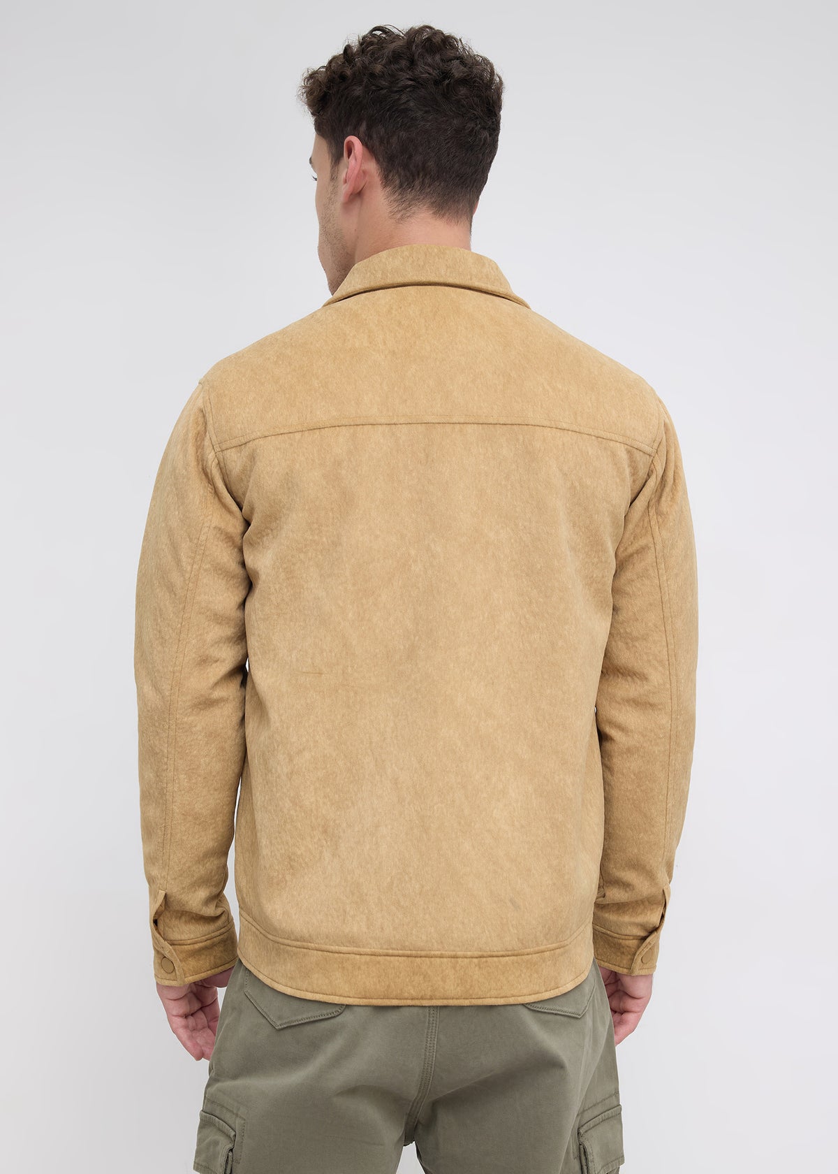 Saanen Soft-Touch Utility Jacket: Khaki