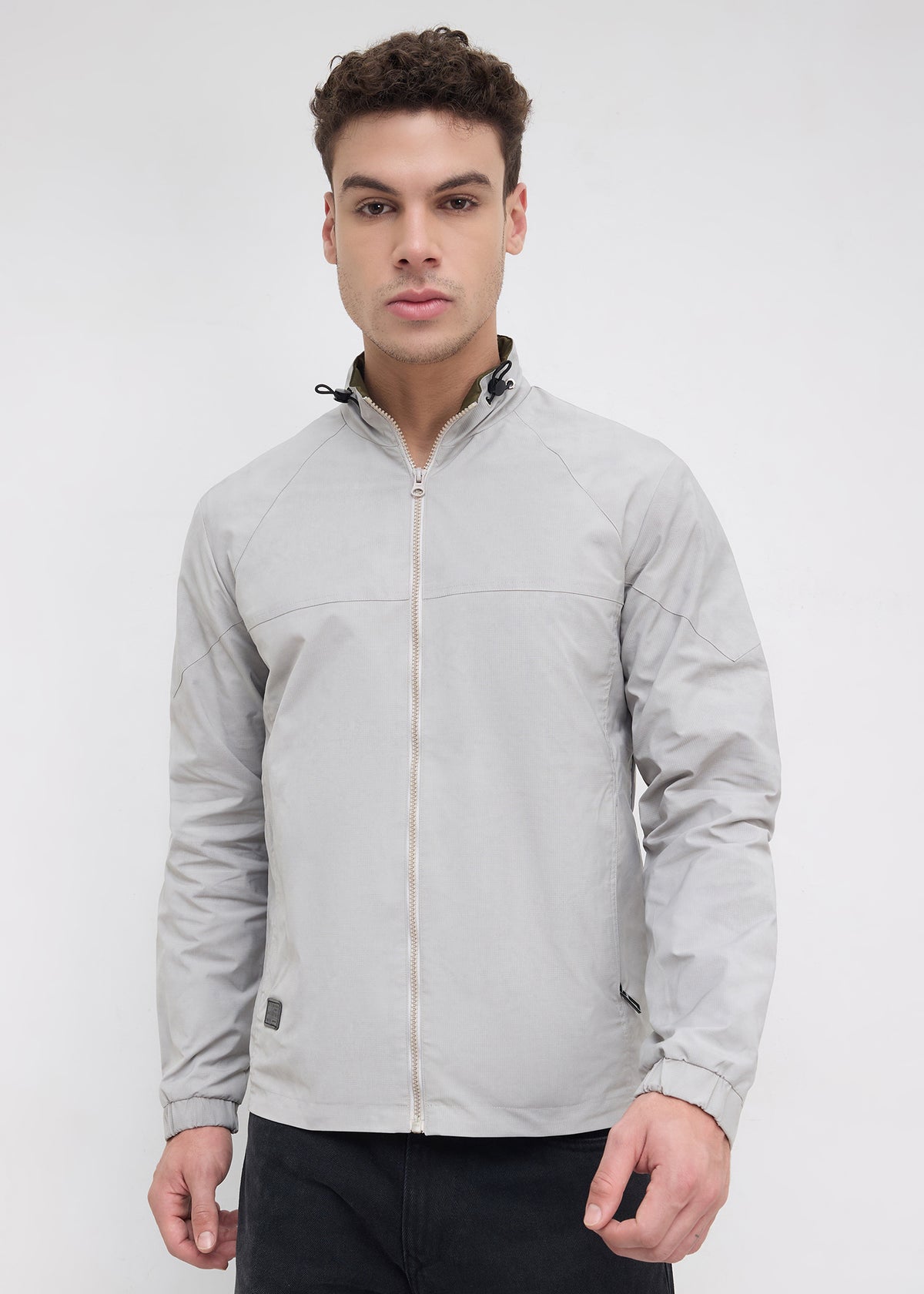 Ochsen Lightweight Full-Zip Jacket: Light Grey