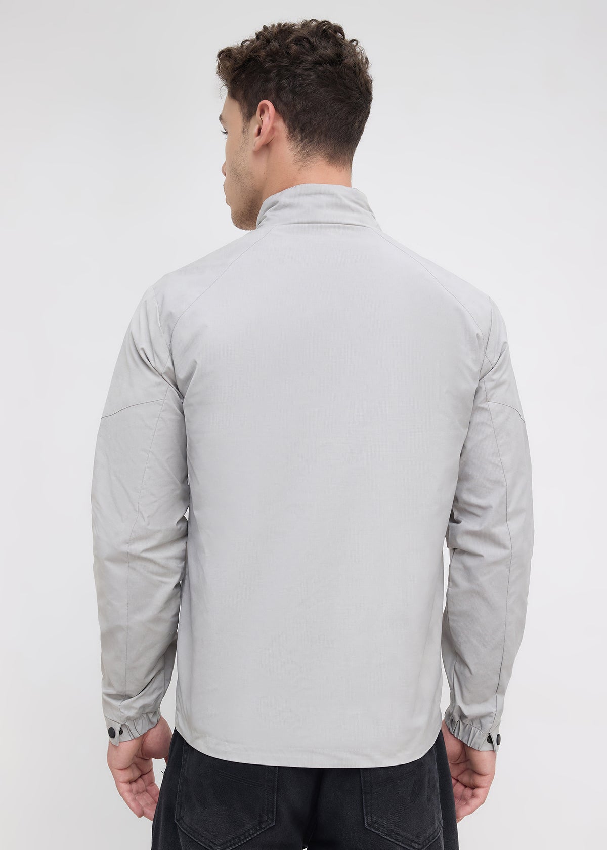 Ochsen Lightweight Full-Zip Jacket: Light Grey
