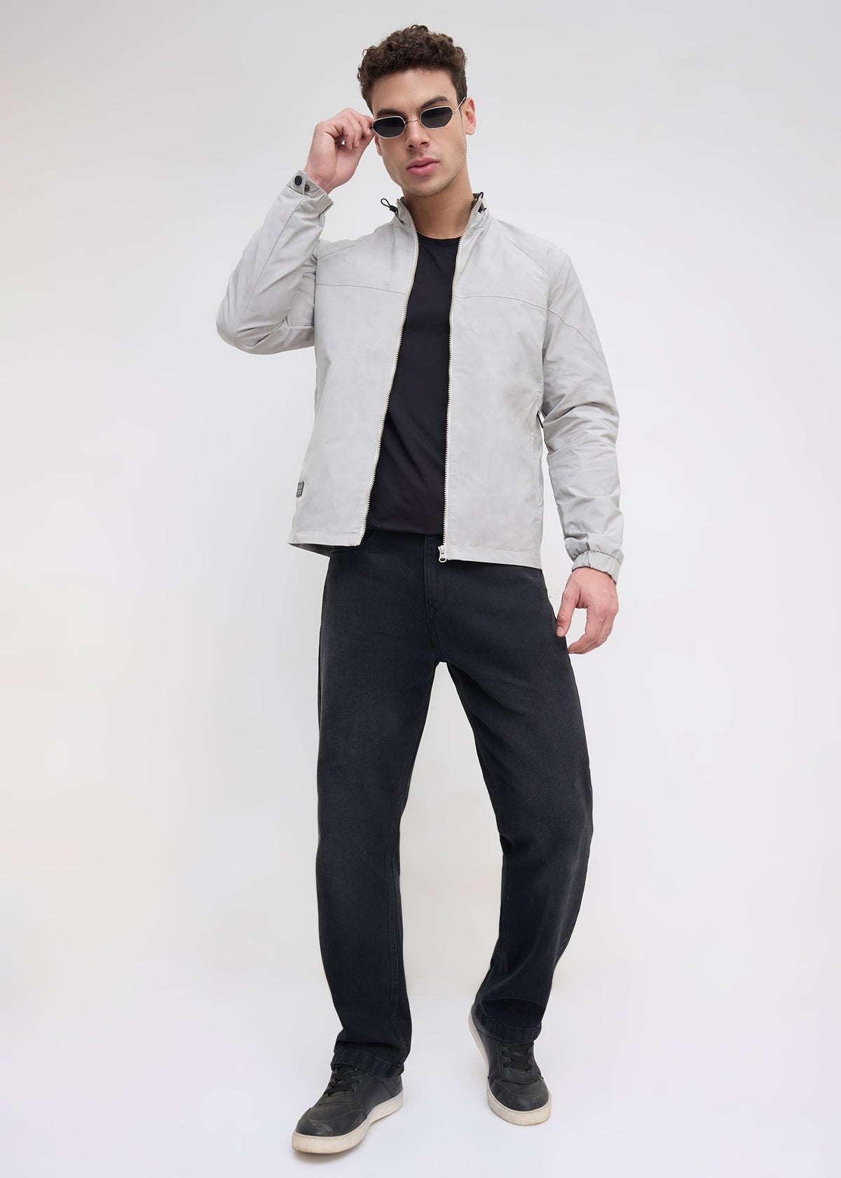 Ochsen Lightweight Full-Zip Jacket: Light Grey