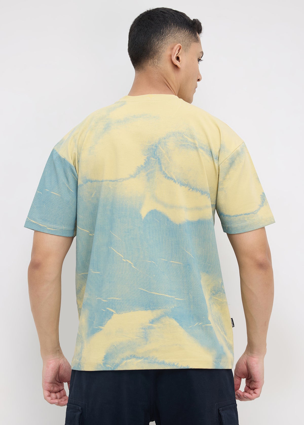 Hinwill Half Sleeve Tie Dye T-Shirt: Lime