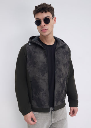 Krivan Camouflage Hooded Jacket: Olive