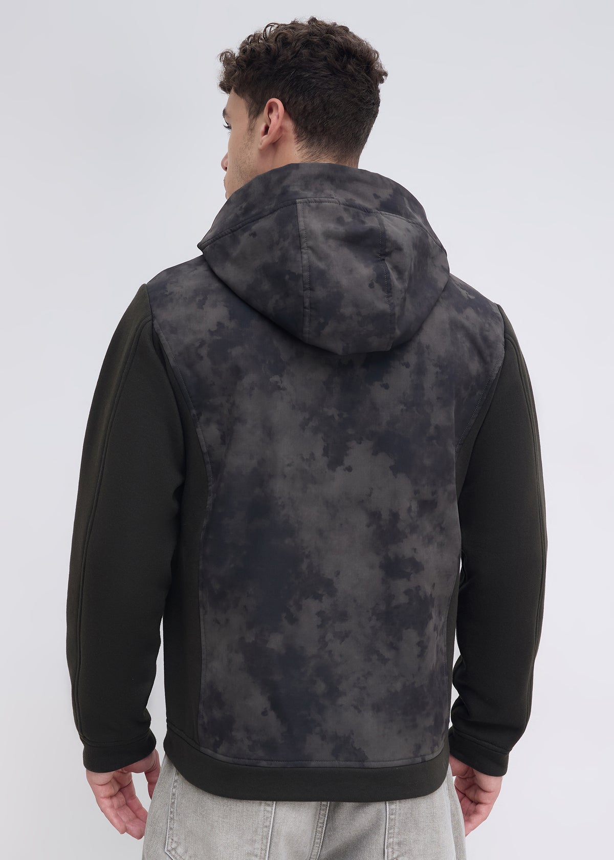 Krivan Camouflage Hooded Jacket: Olive