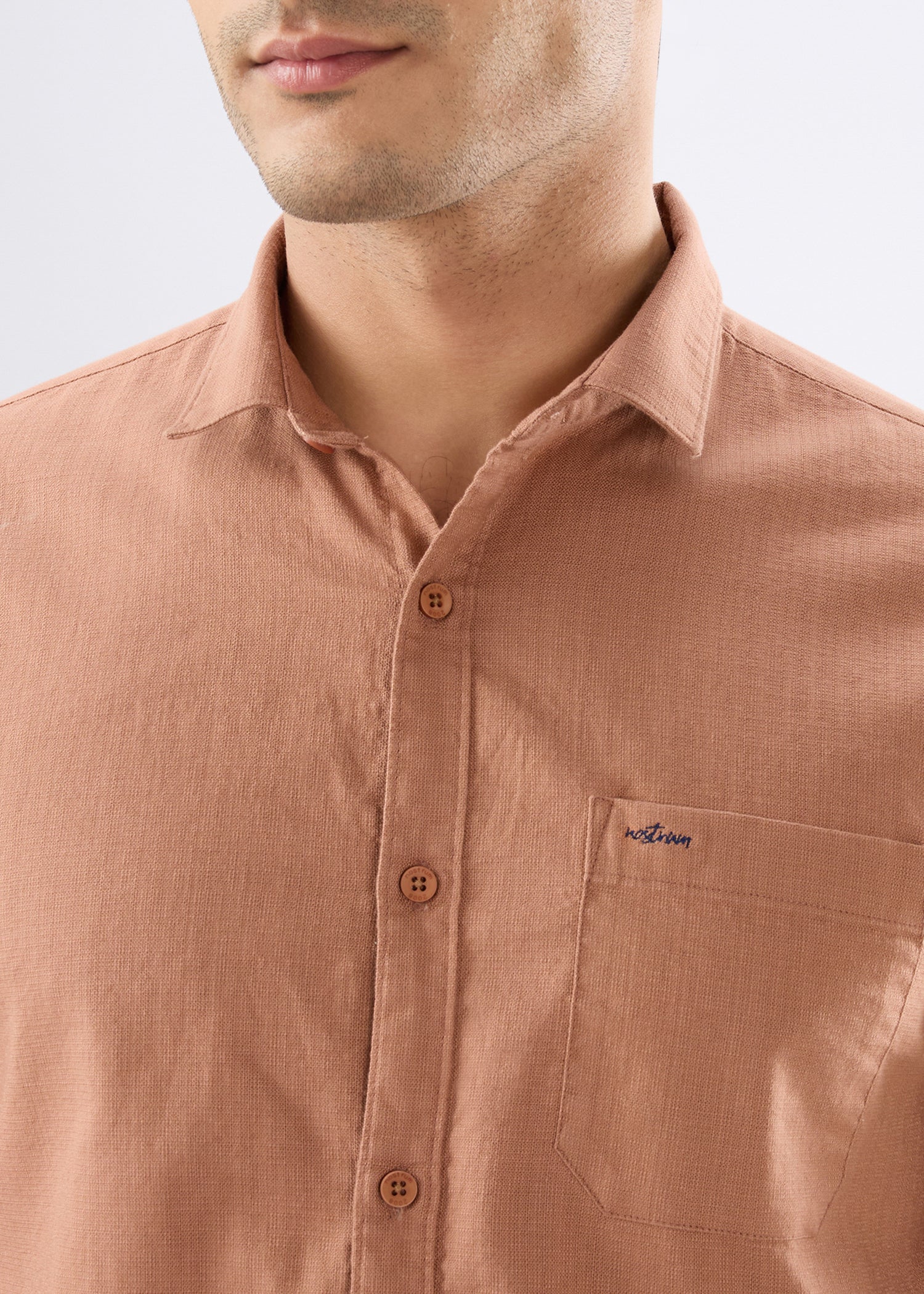 Contain Solid Full Sleeve Shirt