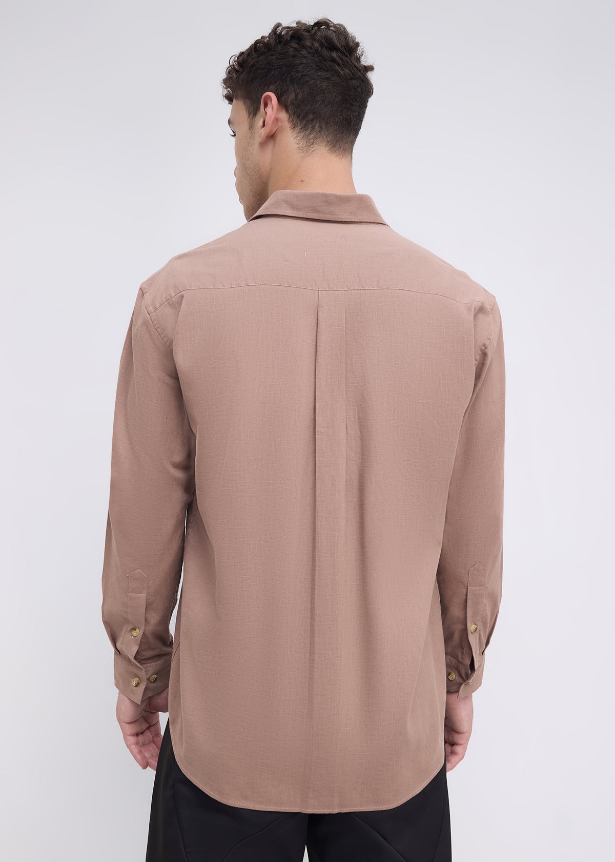 Scintila Solid Full Sleeve Shirt: Onion