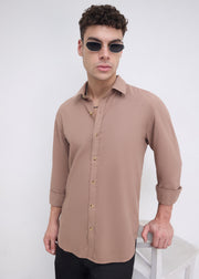 Scintila Solid Full Sleeve Shirt: Onion