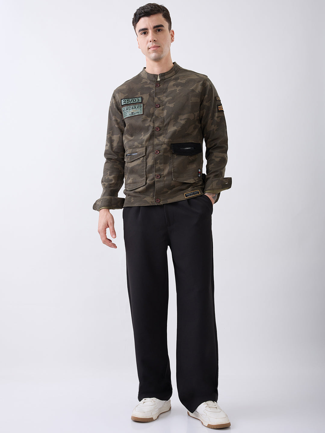 Censun Camouflage Denim Jacket
