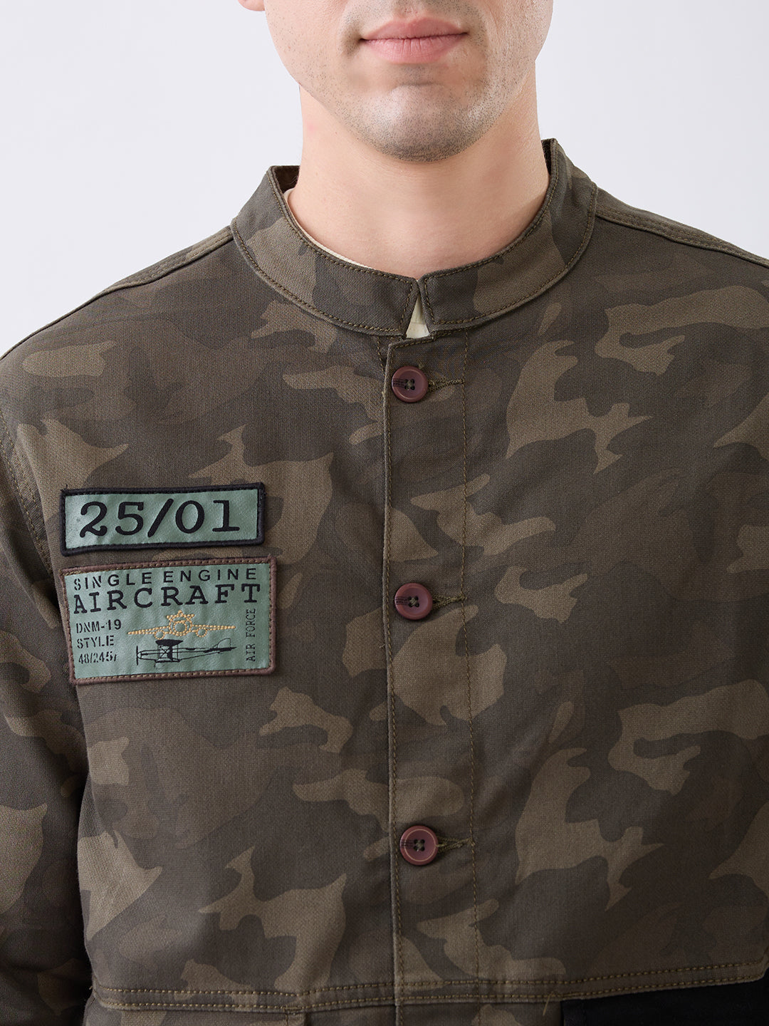 Censun Camouflage Denim Jacket