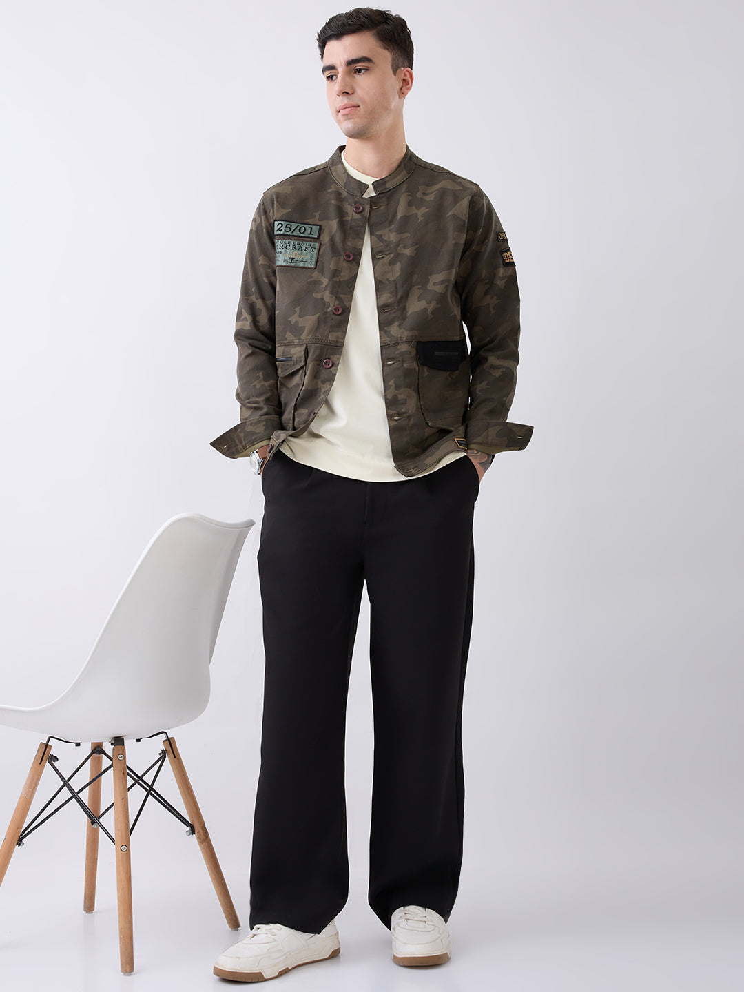 Censun Camouflage Denim Jacket