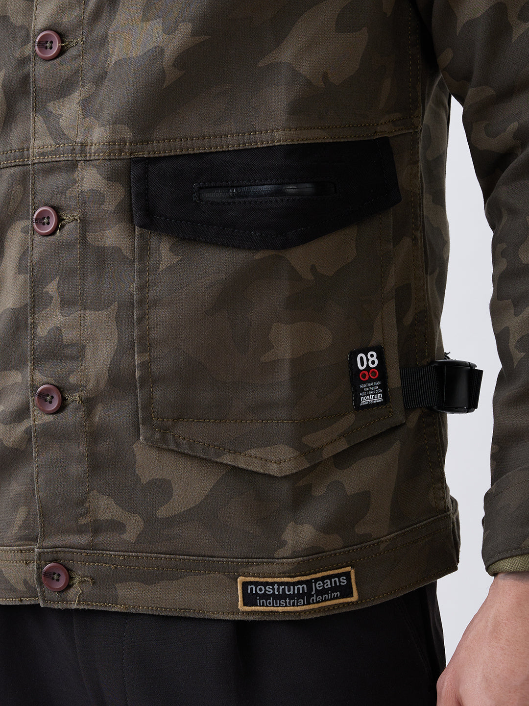 Censun Camouflage Denim Jacket