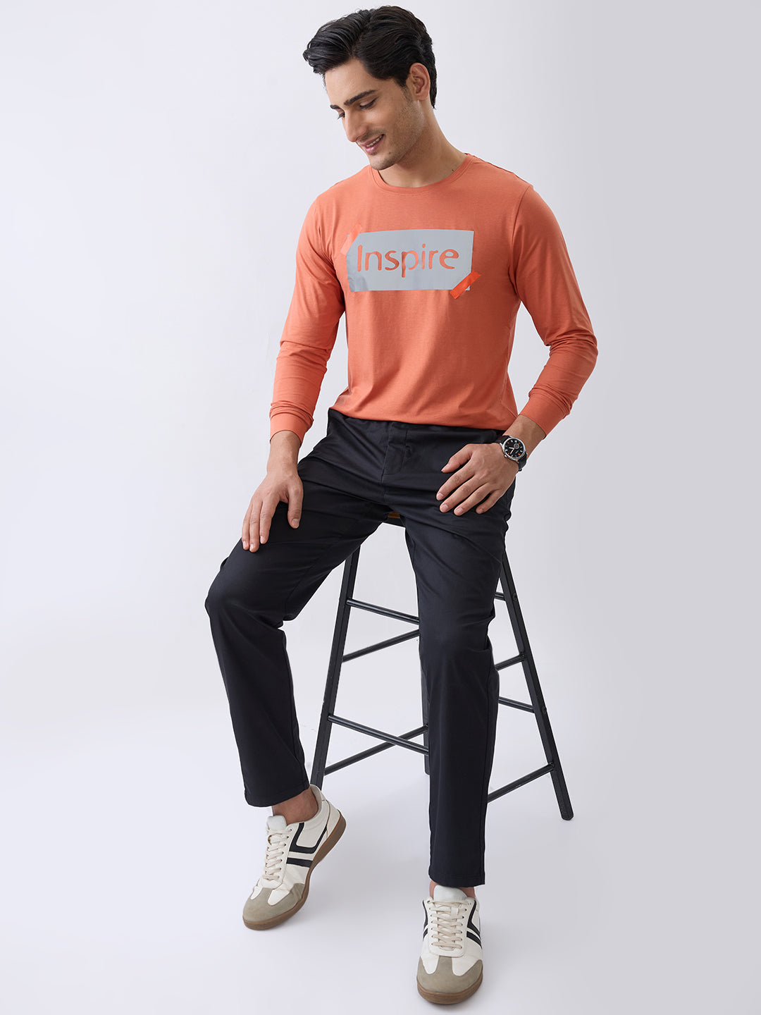 Inspire Graphic Fitted Sweatshirt