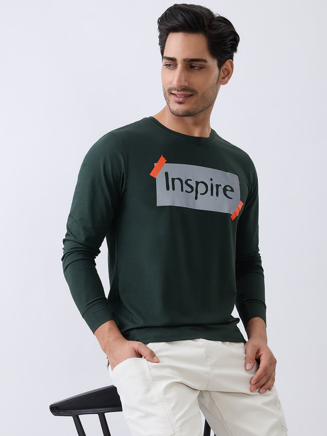 Inspire Graphic Fitted Sweatshirt