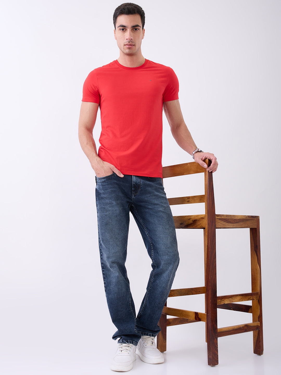 Arch Solid Half Sleeve T-Shirt